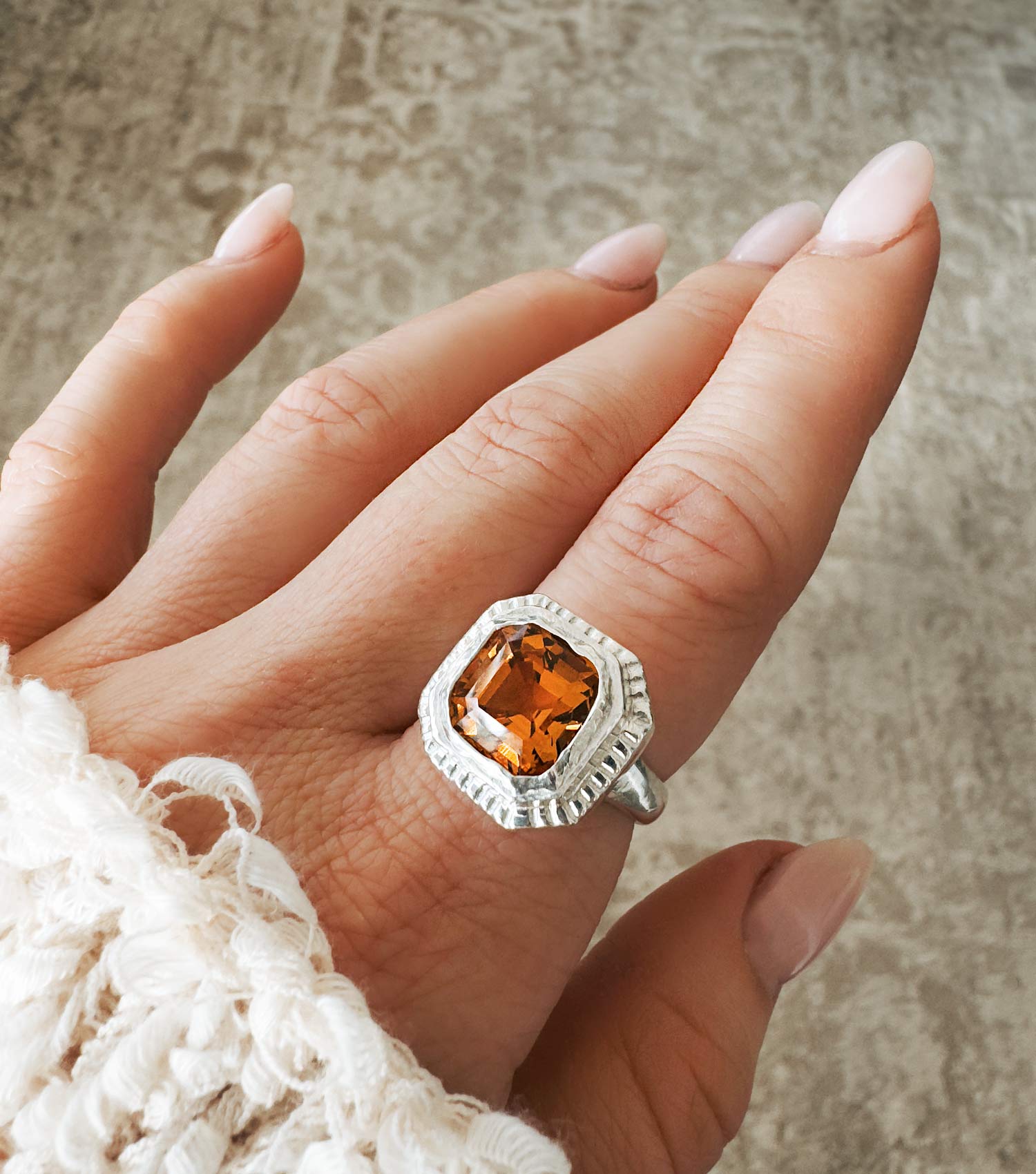 MADEIRA CITRINE RING