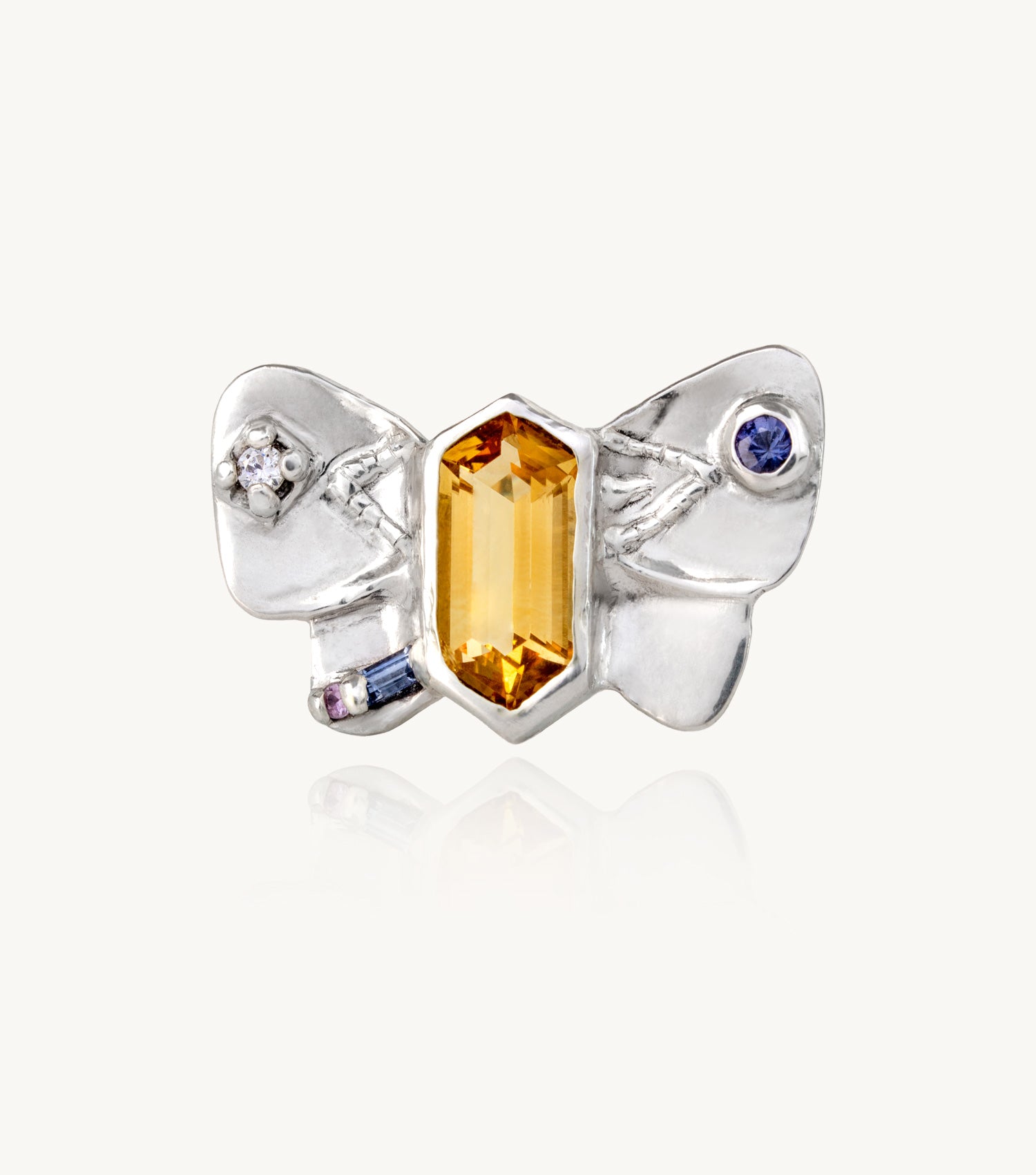 KIPEPEO BUTTERFLY CITRINE RING