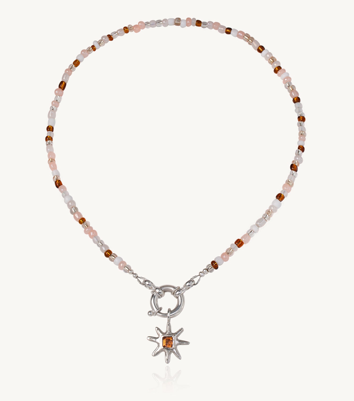 NSOROMMA ZIRCON BEADED NECKLACE