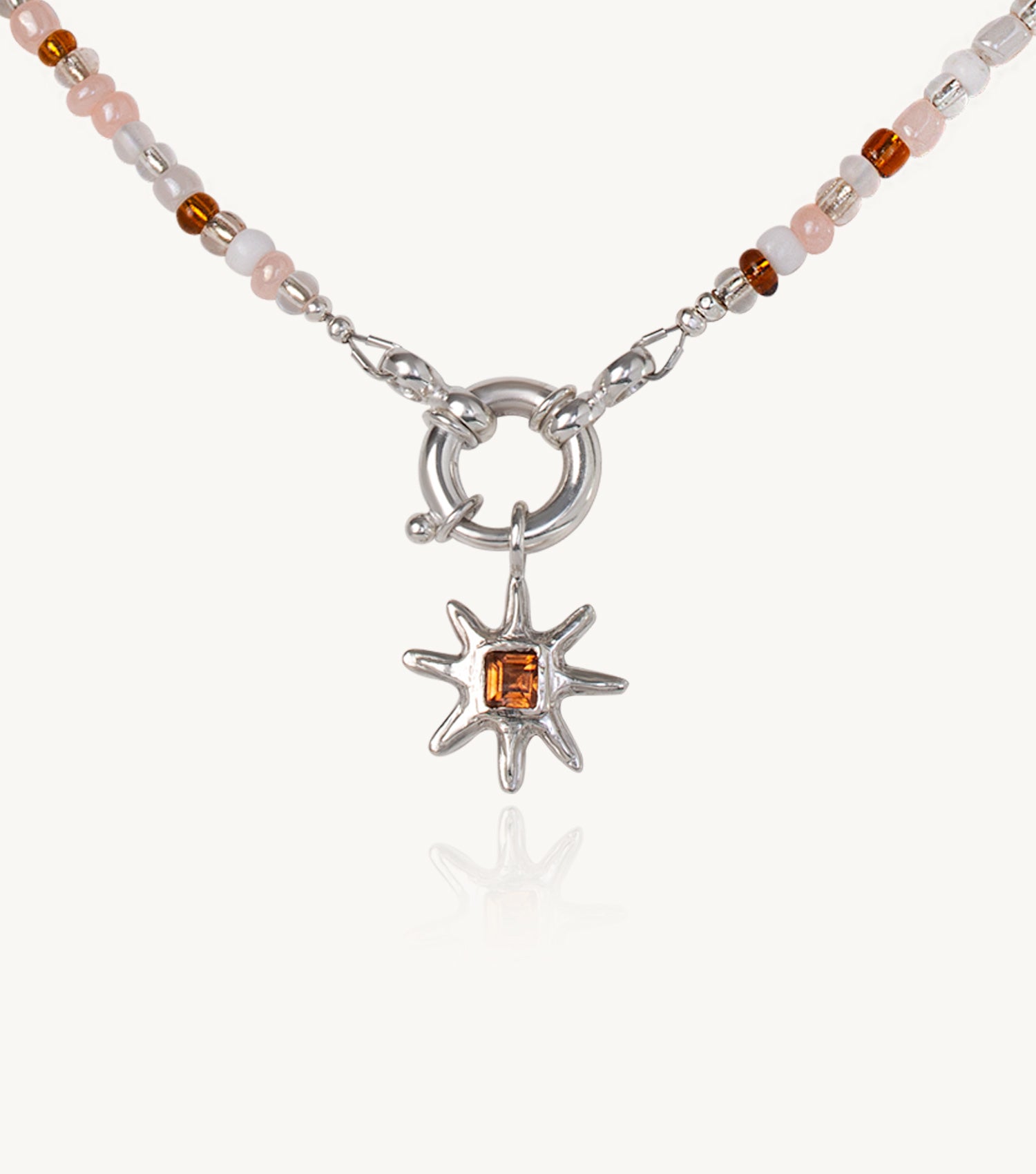 NSOROMMA ZIRCON BEADED NECKLACE